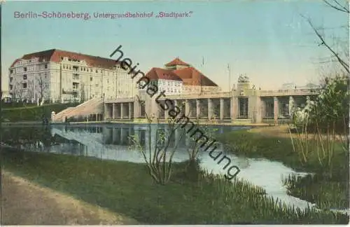 Berlin - Schöneberg - Untergrundbahnhof Stadtpark - Verlag L. Sch. B.