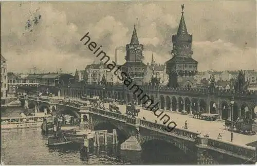 Berlin - Oberbaumbrücke - Schiff Germania - Verlag G. V. B.