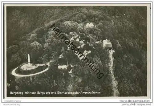 Bad Harzburg - Hotel Burgberg - Ludwig Eggeling - Bismarcksäule - Luftaufnahme - Foto-AK