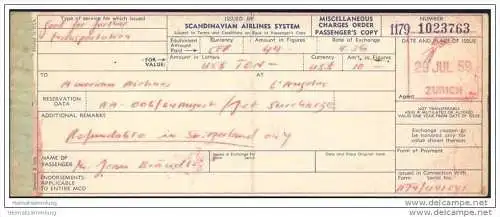 Scandinavian Airlines System 1959