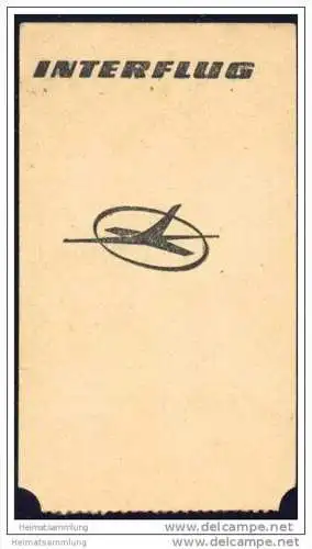 Boarding Pass - Interflug