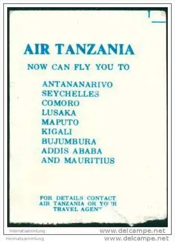 Boarding Pass - Air Tanzania Corporation