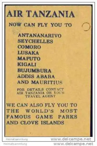 Boarding Pass - Air Tanzania