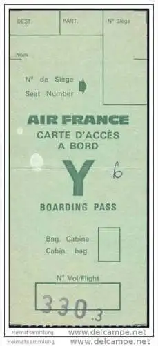 Boarding Pass - Air France