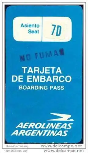 Boarding Pass - Aerolineas Argentinas