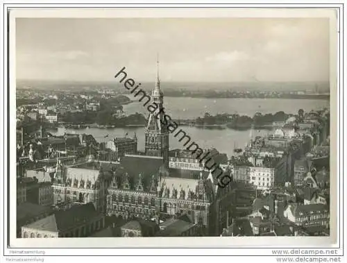 Hamburg - Rathaus - Foto-AK Grossformat 30er Jahre