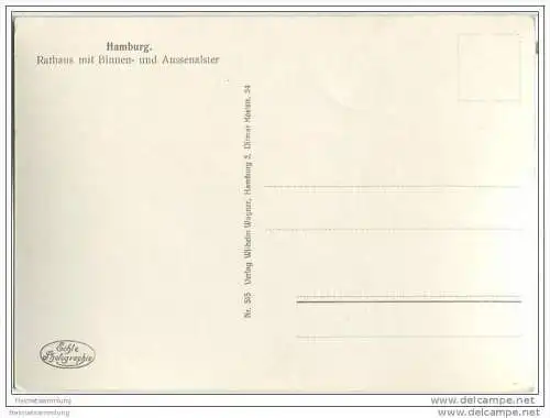 Hamburg - Rathaus - Foto-AK Grossformat 30er Jahre