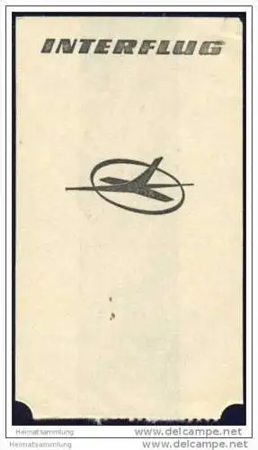 Boarding Pass - Interflug