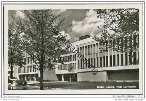 Berlin- Dahlem - Freie Universität - Foto-AK 50er Jahre