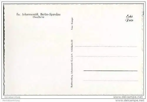 Berlin-Spandau - Ev. Johannesstift - Havelheim - Foto-AK