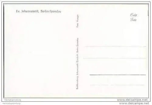 Berlin-Spandau - Ev. Johannesstift - Foto-AK