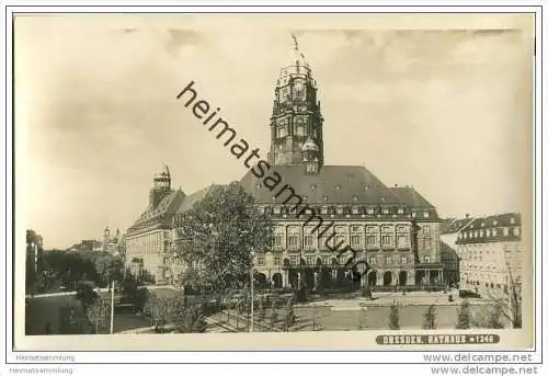 Dresden - Rathaus - Foto-AK