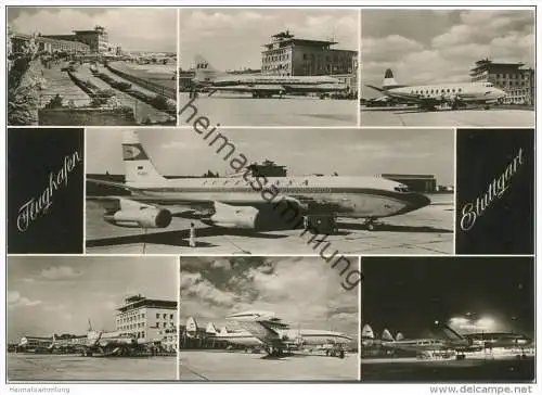 Stuttgart - Flughafen - Foto-AK Grossformat - Zobel-Verlag Stuttgart