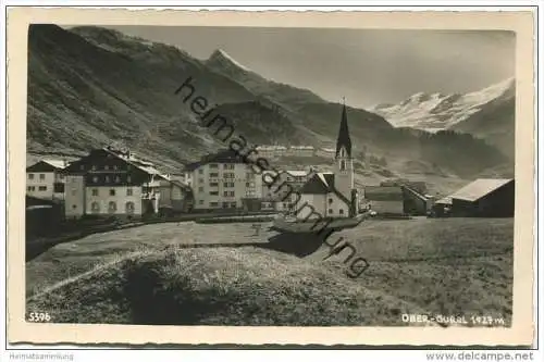 Ober-Gurgl - Gasthaus Pension Fender - Hotel Gurgl - Foto-AK - Verlag Much Heiss' Nachf. Innsbruck 40er Jahre
