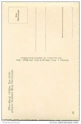 Ober-Gurgl - Das höchstgelegene Kirchdorf in Tirol - Foto-AK - Verlag Lohmann &amp; Aretz Ober-Gurgl 40er Jahre