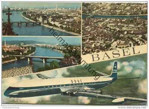 Basel - Flugzeug B.O.A.C. G-APOR British Overseas Airways Corporation - Verlag Marco Danzi &amp; Co. Locarno - AK-Grossf