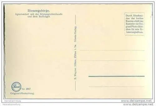 Jagniatkow - Agnetendorf - Schneegrubenbaude - Foto-AK