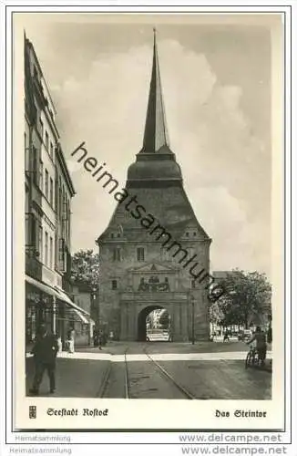 Seestadt Rostock - Steintor - Foto-AK