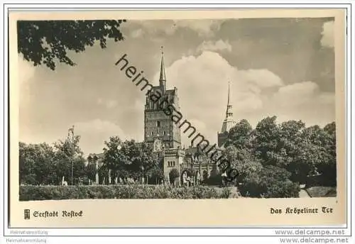 Seestadt Rostock - Kröpeliner Tor - Foto-AK