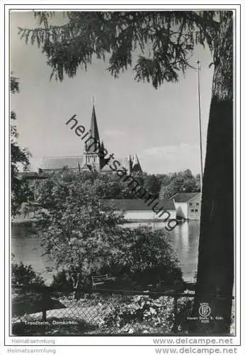 Trondheim - Domkirken - Foto-AK Grossformat