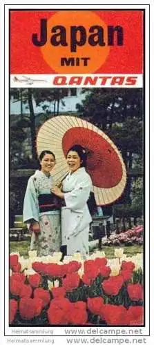 Japan mit Qantas 70er Jahre - 8 Seiten mit 20 Abbildungen
