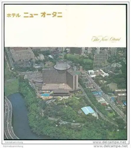 Tokyo - The New Otani Hotel 70er Jahre - 8 Seiten mit 17 Abbildungen - Map of Tokyo