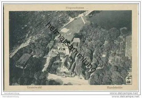 Berlin-Grunewald - Hundekehle - Fliegeraufnahme ca. 1930
