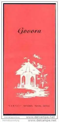 Rumania - Govora 60er Jahre - Faltblatt mit 4 Abbildungen