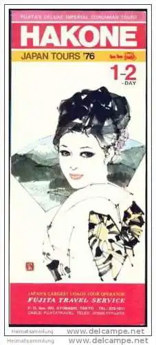 Japan 1976 - Hakone - Faltblatt mit 7 Abbildungen