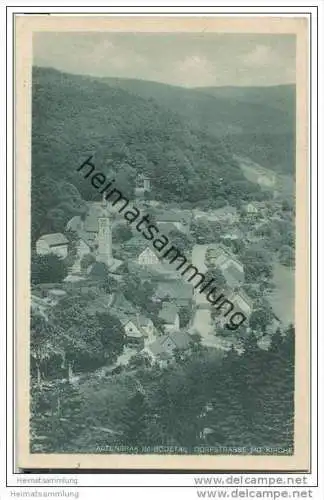 Altenbrak - Dorfstrasse mit Kirche