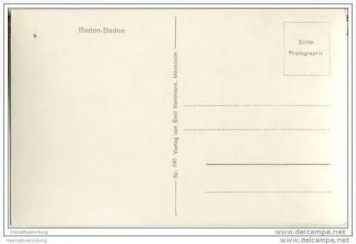 Baden-Baden - Gesamtansicht - Foto-AK