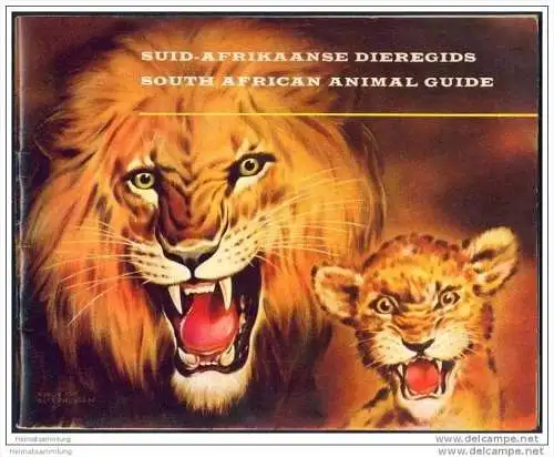 South African Animal Guide ca. 1950 - Designed by Kobus Esterhuysen - 54 Seiten mit unzähligen Tieren