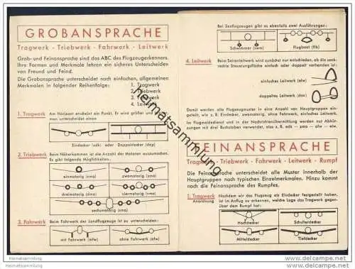 Grundlagen für die Grob- und Feinansprache - Oktober 1943 - Lehrstab für Luftwaffenfragen der Kriegsmarine