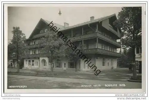 Oberammergau - Pension-Haus Schauer Seb. - Foto-AK