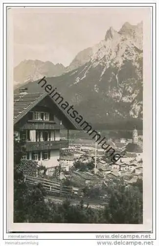 Mittenwald - Teilansicht - Foto-AK