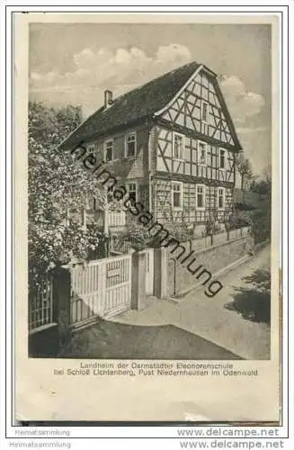 Darmstadt - Landheim der Eleonorenschule bei Schloss Lichtenberg Post Niedernhausen im Odenwald