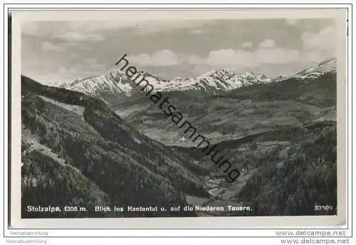 Stolzalpe - Rantental - Niedere Tauern - Foto-AK