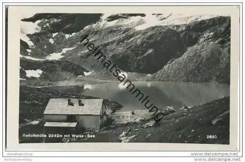 Rudolfshütte - Weisssee - Foto-AK