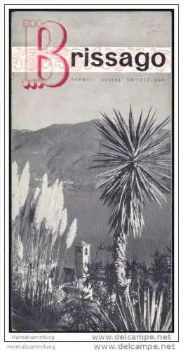 Brissago 50er Jahre - Faltblatt mit 13 Abbildungen