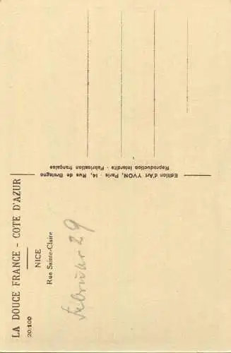 Nice - Rue Saint-Claire