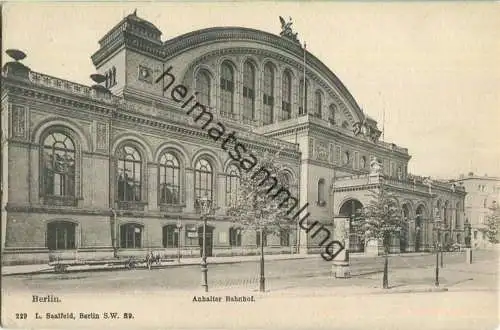 Berlin - Anhalter Bahnhof - Verlag L. Saalfeld Berlin ca. 1900