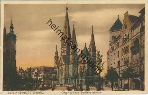 Berlin - Kaiser Wilhelm-Gedächtnis-Kirche - Verlag J. W. B.