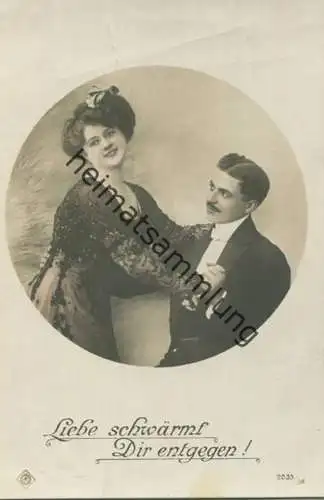 Liebe schwärmt Dir entgegen! - Rückseite beschrieben