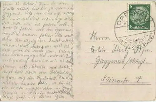 Renchtal - Künstlerkarte signiert E. F. (Felle) - Verlag A. Weber & Co. Stuttgart