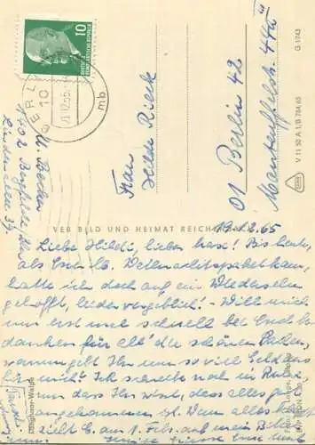 Hund - Welpe - Foto-AK Grossformat - Verlag VEB Bild und Heimat Reichenbach gel. 1965