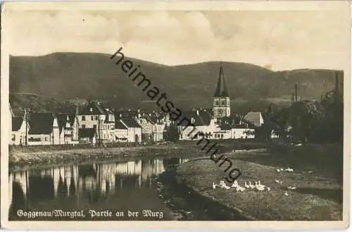 Gaggenau Murgtal - Partie an der Murg - Foto-AK - Franckh-Verlag Stuttgart