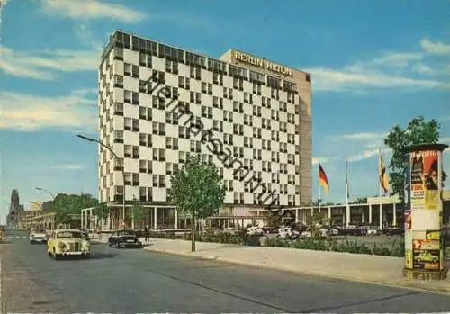 Berlin-Tiergarten - Hotel Hilton - AK-Grossformat - gel. 1964