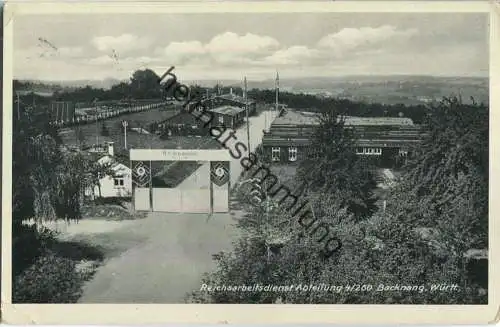 Backnang - Reichsarbeitsdienst Abteilung 4/260 - Verlag Photo-Sport Fleischer Backnang