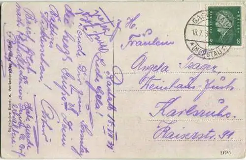 Rastatt - Neue Knabenschule - Rheinischer Kunst- und Postkartenverlag Hepp Mannheim