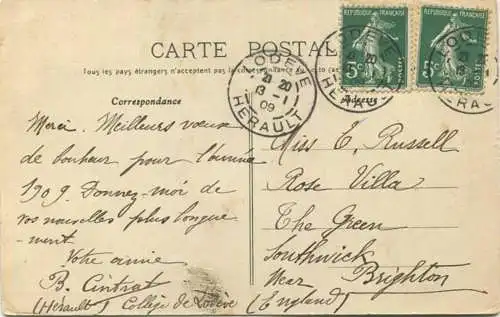 Lodeve - Notre Dame de Lourdes - gel. 1909